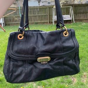 Black Leather B. Makowsky purse